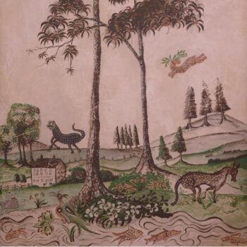 Behang Mythical Land uit de -collectie van Kit Kemp