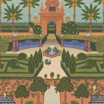Behang Alcazar Gardens uit de Seville-collectie van Cole & Son